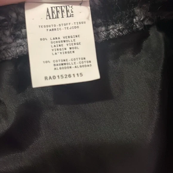 Moschino Cheap Chic Gray Black Wool Tweed Houndstooth Trumpet Skirt - Picture 9 of 10